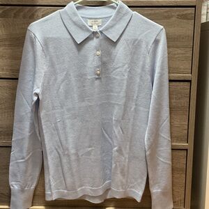 J. Crew Light Blue Women's Crew Neck Sweater